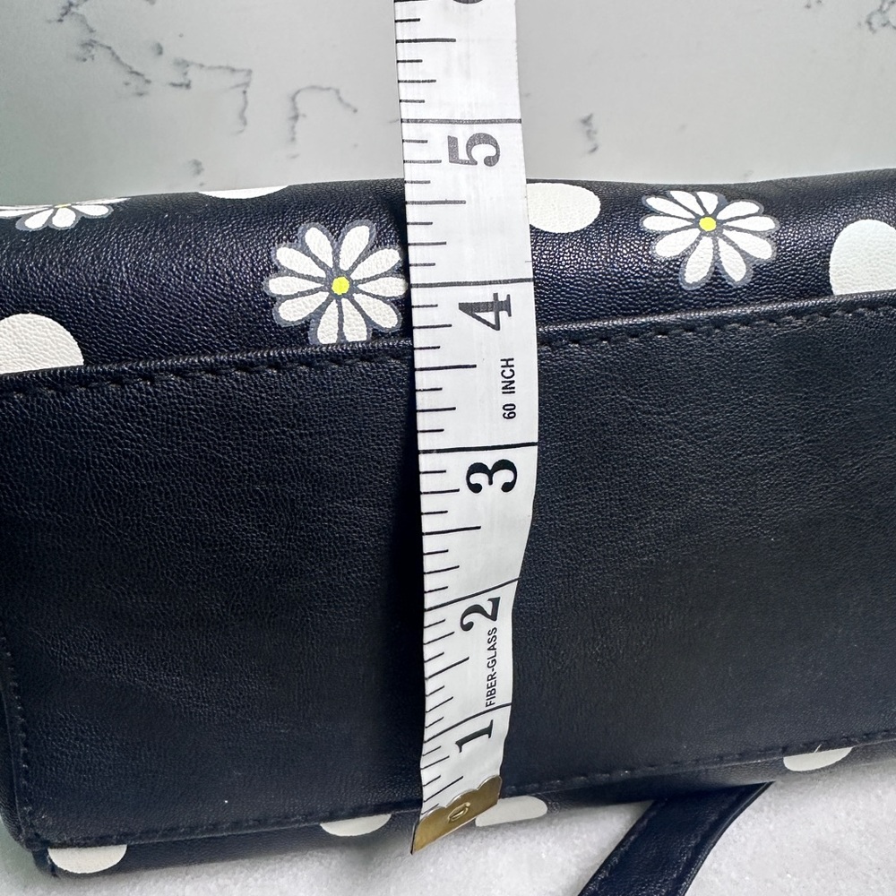 Luv Betsey by Betsey Johnson Daisy Black and White Polka Dot Crossbody Bag - Picture 9 of 9